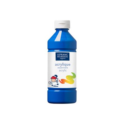 3013641885315-Lefranc Bourgeois Enfants - peinture - peinture acrylique - bleu primaire - 500 ml-Avant-0