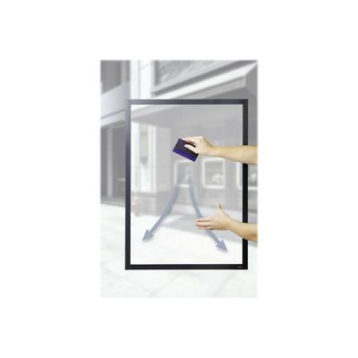 4005546507835-Durable Duraframe Poster Sun - Cadre d'affichage vitrostatique - A1 - noir-Avant-3