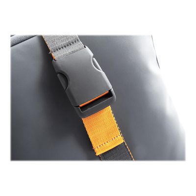 8032572185566-Nava Flat Medium - Sac à dos plat pour ordinateur portable 15,6" - gris/orange-Gros plan-3