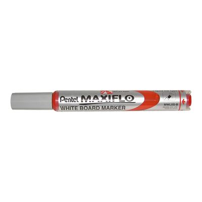 3474377910724-Pentel MAXIFLO - Marqueur effaçable - pointe ogive - rouge-Angle gauche-1