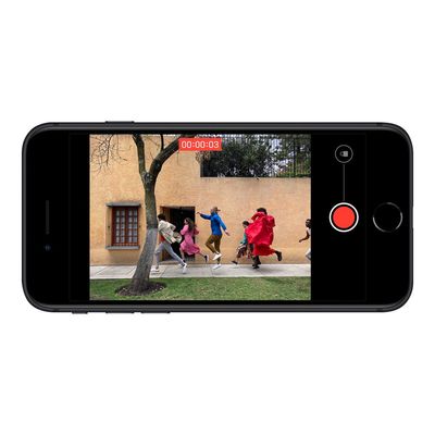 8806087778854-Apple iPhone SE2 - smartphone reconditionné grade A - 4G - 128 Go - noir-Avant-1