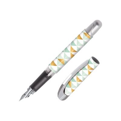 0404000006619-Online College - Stylo plume Neo Mint triangle-Angle gauche-1