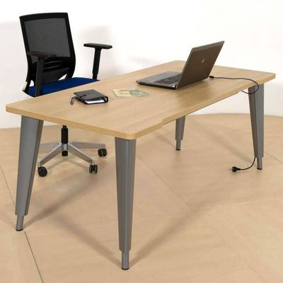 2012349455340-Bureau EVIDENCE - 80 cm - Pieds anthracites - Plateau blanc--0