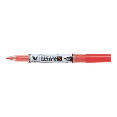 4902505487408-Pilot V BOARD MASTER S - Pack de 10 marqueurs effaçables - pointe ultra fine - rouge-Angle gauche-0