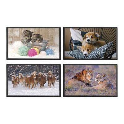 3135251306872-Viquel Fantaisie Animaux - Sous-main - 59,5 x 36,2 cm - PVC - disponible en différents coloris-Avant-0