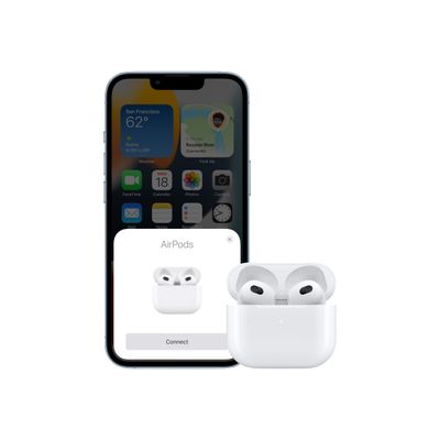 0194253324171-Apple AirPods 3eme génn - Kit main libre - écouteurs sans fil bluetooth - intra-auriculaire - bl-Avant-4