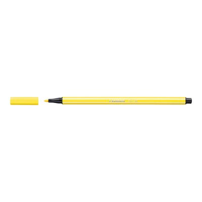 4006381121057-STABILO Pen 68 - Feutre pointe moyenne - jaune fluorescent-Angle gauche-0