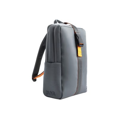 8032572185566-Nava Flat Medium - Sac à dos plat pour ordinateur portable 15,6" - gris/orange-Angle gauche-1