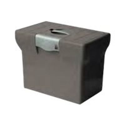 3219090400639-Pierre Henry - Classeur ménager en plastique (valisette) avec 5 dossiers suspendus - turquo-Angle droit-0