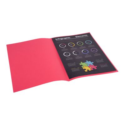 3288588000163-Exacompta Rock"s - 100 Sous-chemises - 80 gr - pour 100 feuilles - framboise-Angle gauche-5