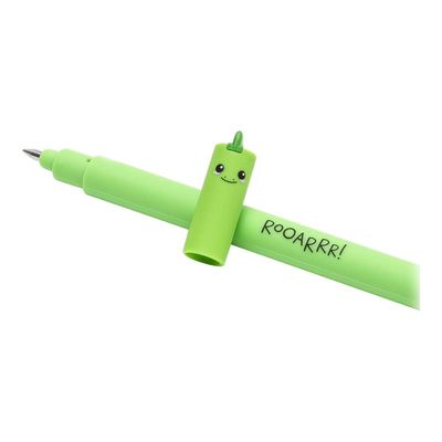 8052461965840-Legami Dinosaur - Stylo gel effaçable - vert-Gros plan-1
