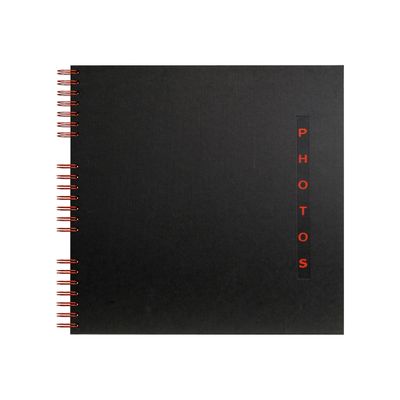 3130630169215-Exacompta Design - Album photo à spîrales 32 x 32 cm - noir-Avant-0
