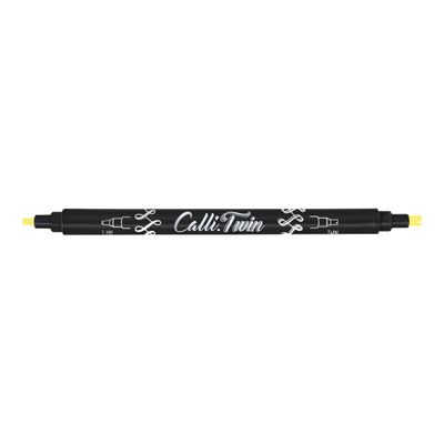 4014421186119-Online Calli Twin - Stylo pinceau à double embout - feutre de calligraphie - vanille-Angle gauche-0