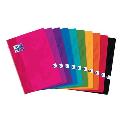 3020122873433-Oxford - Cahier A4 (21x29,7 cm) - 96 pages - grands carreaux (Seyes) - disponible dans différente-Avant-0