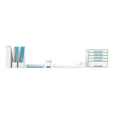 4002432113606-Leitz WOW Dual Colour - Corbeille à courrier blanc/bleu -Avant-3