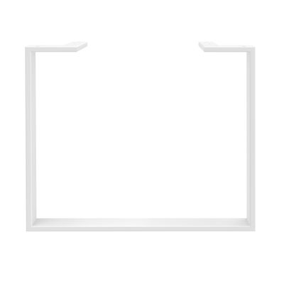 0404000122654-Bureau droit LOFTER - L120 cm - Plateau imitation chêne clair - pied Blanc--2