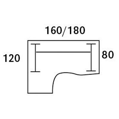 0404000123583-Bureau compact LOFTER - L180 cm - Retour à gauche - Plateau imitation Erable - pied Carbone - (pied de renfort obligatoire à rajou--2