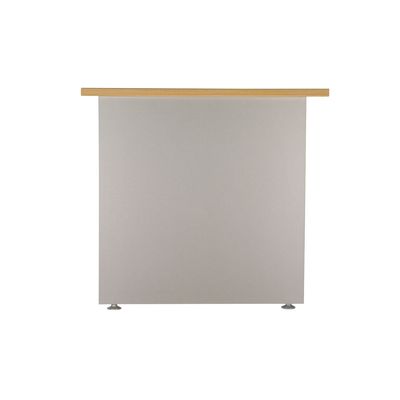 3253310491649-Bureau compact à gauche DUAL - L180 cm - Pieds Anthracite - plateau imitation noyer (Pieds de renfort ou caisson bout de bureau obligatoire à rajou--2