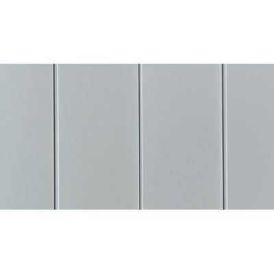 3700339995967-Armoire basse à rideau - L120 x H105 x P43 cm - corps gris clair/rideau gris clair--2