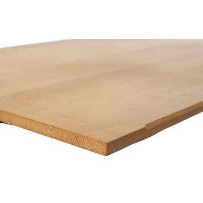 3760350281050-Bureau électrique UGO - L140x80cm - pieds blancs - plateau chêne massif--3