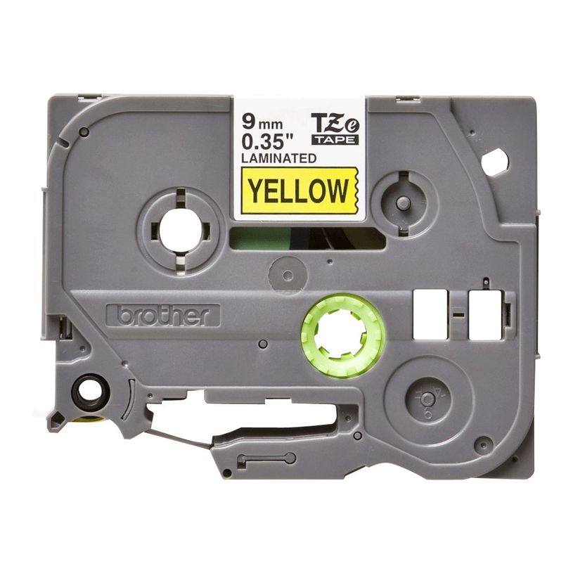 4977766052283-Brother TZe621 - Ruban d'étiquettes auto-adhésives - 1 rouleau (9 mm x 8 m) - fond jaune écr-P_9621_5-1