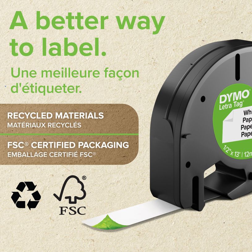 5411313912051-Dymo LetraTAG - Ruban d'étiquettes plastique auto-adhésives - 1 rouleau (12 mm x 4 m) - fond-P_91205_7-3
