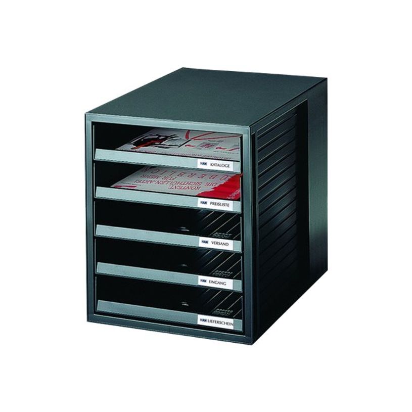 4012473140042-HAN Monitor - Module de classement ouvert 5 tiroirs - noir-P_140113_1-0