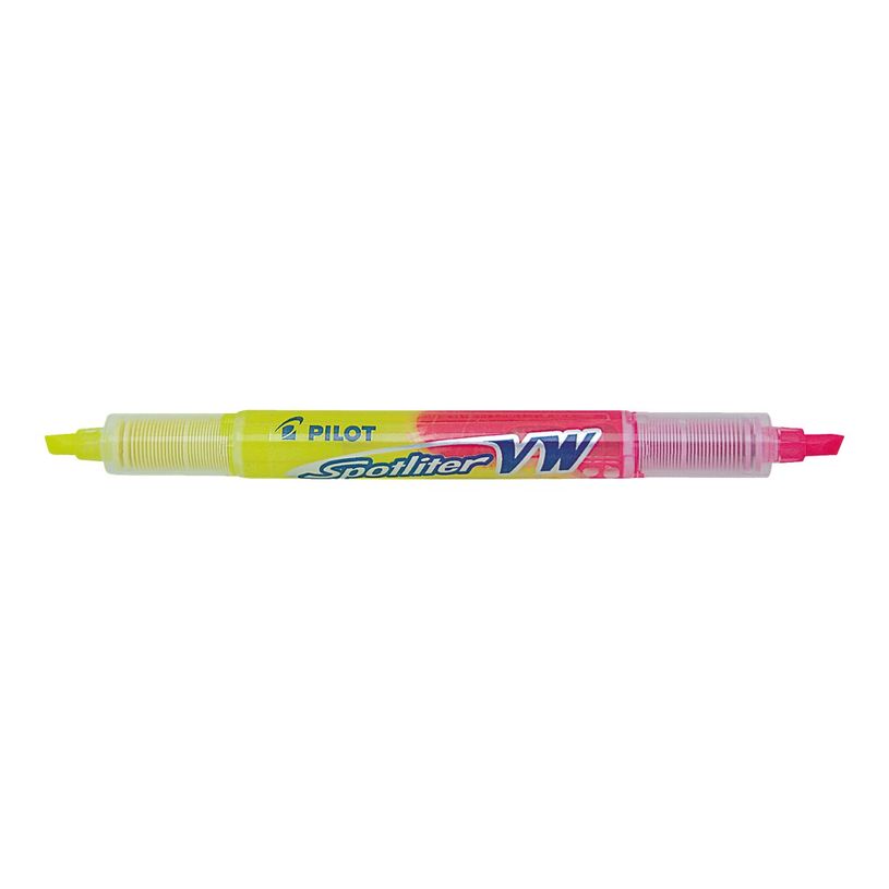 4902505324536-Pilot Spotliter - Surligneur double pointe biseautée - jaune et rose-P_1451357_1-0
