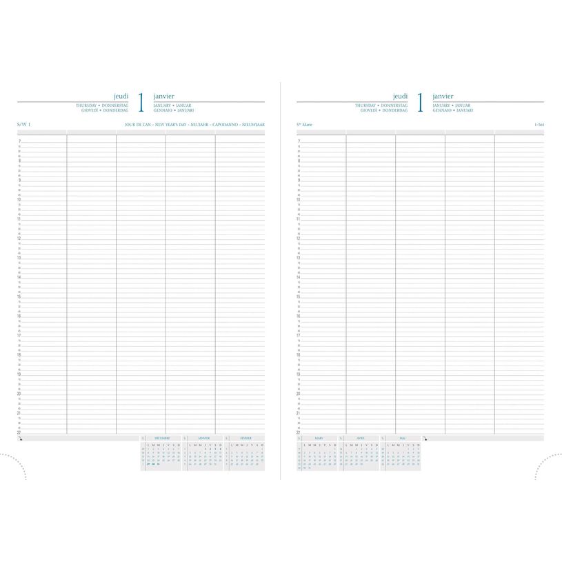 3660942004435-Agenda Barbara Journal 29/2 - 1 jour par page (2nd volume) - 21 x 29,7 cm - noir - Exacompta--1