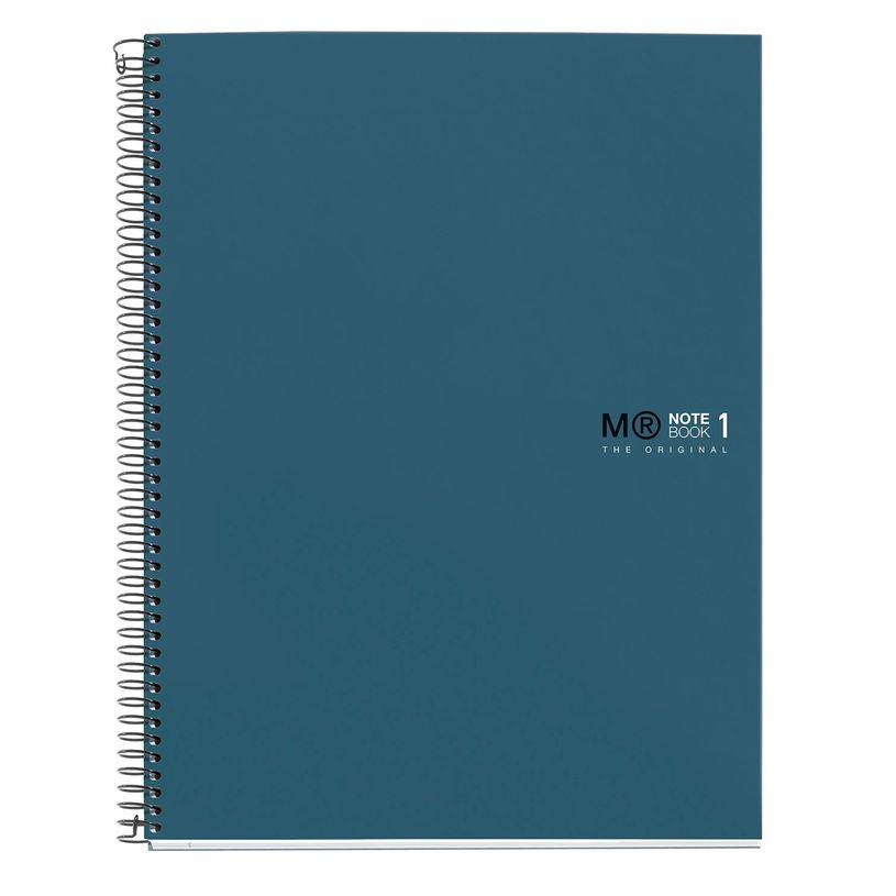 8422593499757-THE ORIGINAL NOTEBOOK, couverture rigide, A4, lignes horizontales, 80 feuilles de 1 couleur, Miquelrius--0
