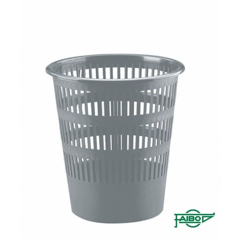8425901307027-Faibo - Corbeille à papier - 12 L - polypropylène (PP) - gris-P_300046658_1-0