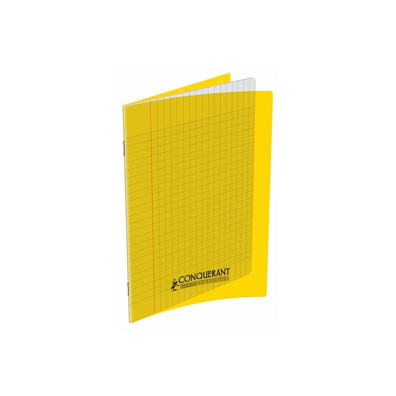 3020120106830-Conquérant Classique - Cahier polypro 17 x 22 cm - 140 pages - grands carreaux (Seyes) - -P_300048876_1-0