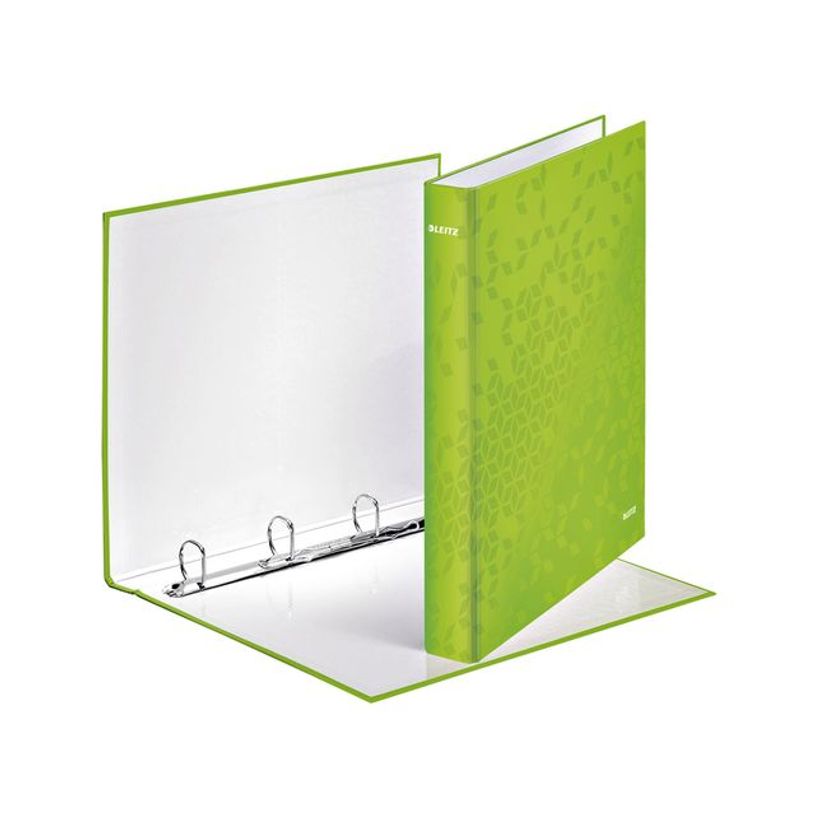 4002432123308-Leitz WOW - classeur à anneaux - pour A4 Maxi - capacité : 230 feuilles - vert-P_400000821_2-0