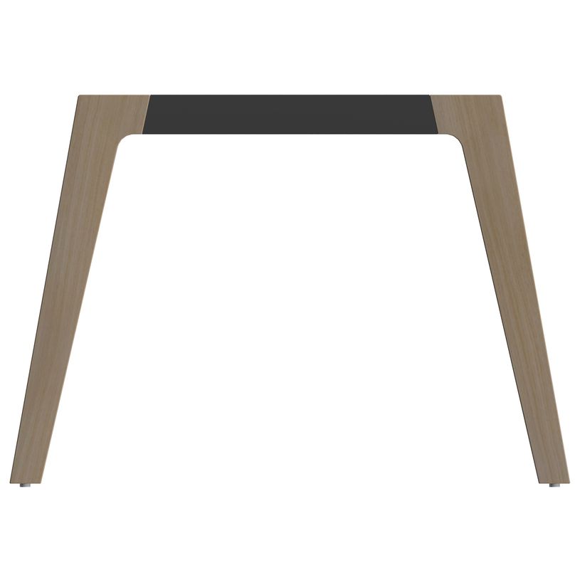 3253310171817-Bureau WOODY Manager - L210 x P100 x H72,5 cm - console retour à droite L200 x P60 cm - pieds carbone - plateau carbone-P_400001888_2-1