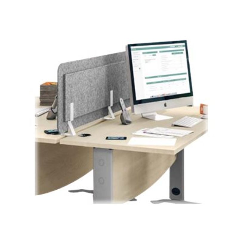 3253310169654-Écran de séparation acoustique pour bureau (sans support de fixation) - L140 x H43 cm - -P_400001916_1-0