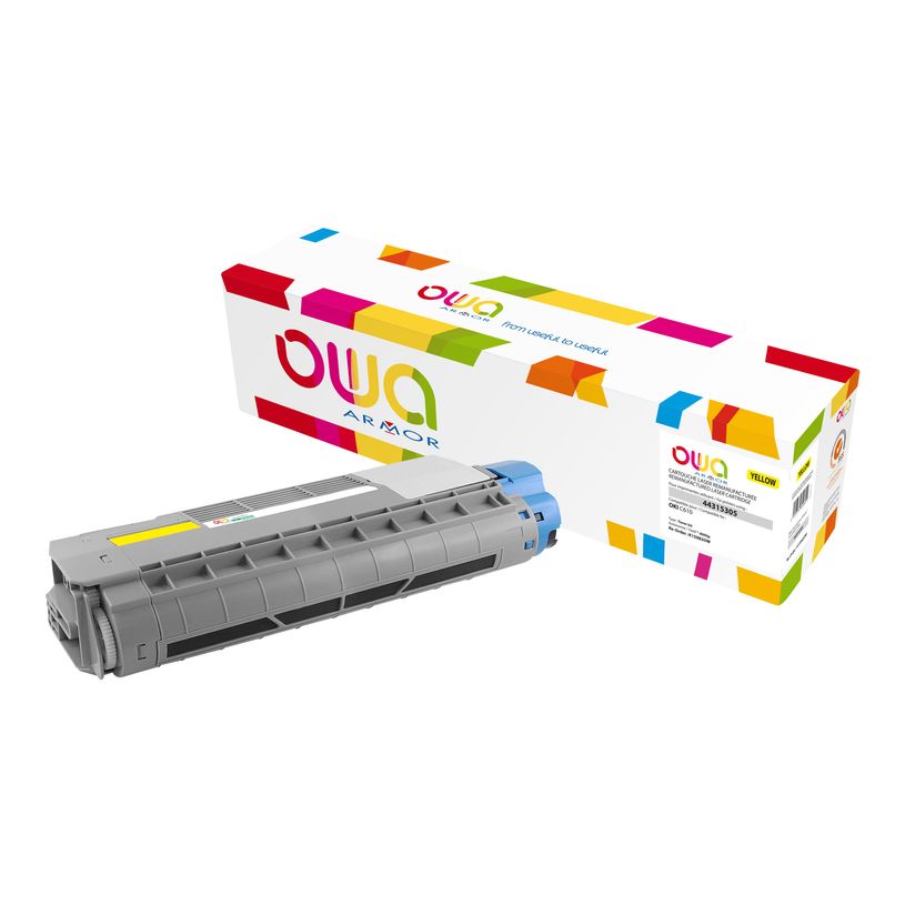 3112539640699-Cartouche laser compatible OKI 44315305 - jaune - Owa K15982OW-P_400003276_1-0