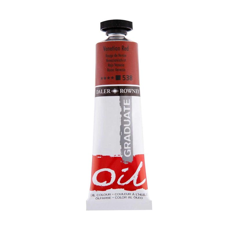 50808205-Daler-Rowney Graduate 538 - Peinture à huile - 38 ml - rouge de Venise-P_400005242_1-0