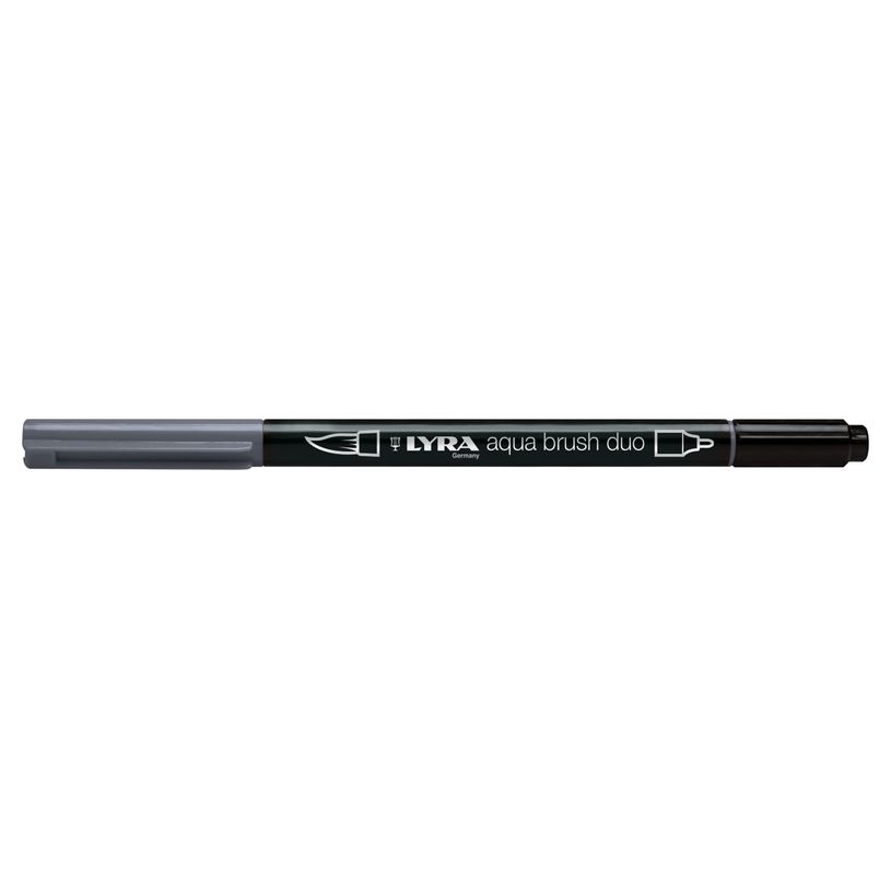 4084900609903-Lyra Aqua Brush Duo - Feutre pinceau double pointe - gris foncé froid-P_400005328_1-0