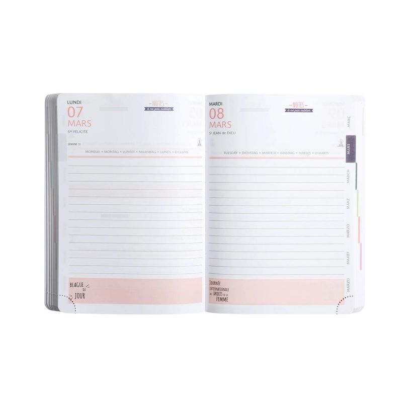 3660942072496-Agenda Ariel - 1 jour par page - 12 x 17 cm - disponible dans différentes couleurs - Exac-P_400005830_3-2