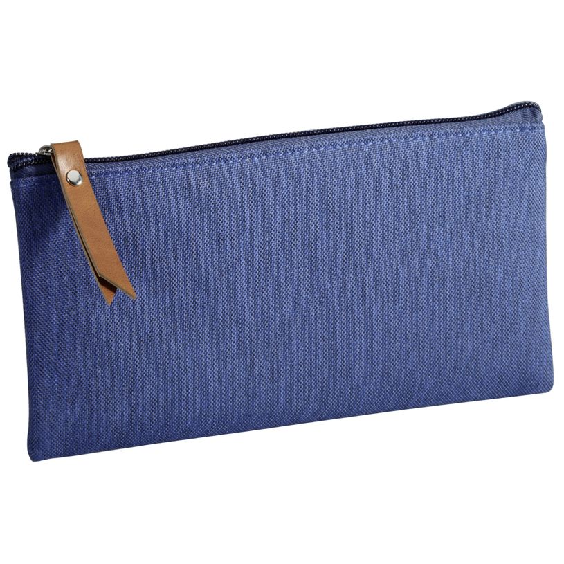 3173741244549-Trousse plate School 1 compartiment - bleu - PET recyclé - Carpentras-P_400006181_1-0