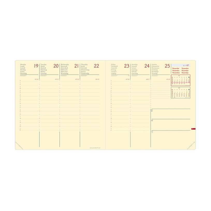 3371010459223-Agenda Sahara Executif Prestige avec répertoire - 1 semaine sur 2 pages - 16 x 16 cm - ro-P_400009710_2-1
