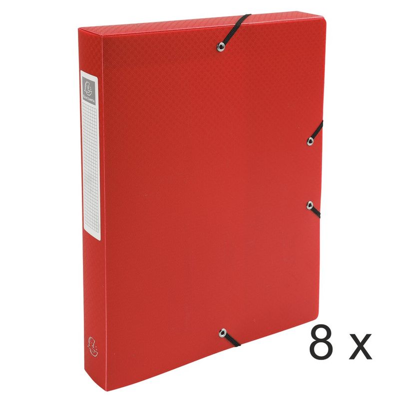 3130632597856-Exacompta Opak - 8 Boîtes de classement - dos 40 mm - rouge-P_400010527_1-0