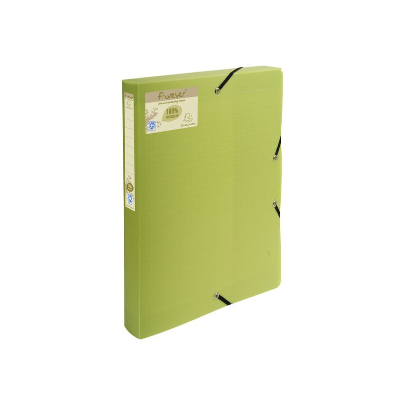 3130638553573-Exacompta Forever - 8 Boîtes de classement polypro - dos 40 mm - vert anis-P_400010602_4-3