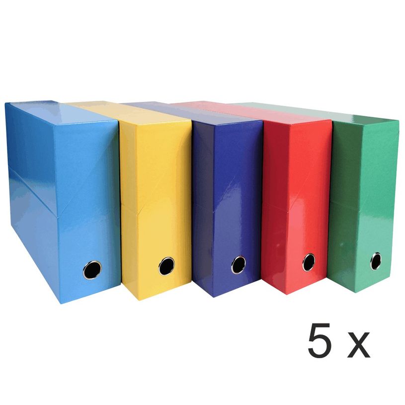 3130632899202-Exacompta Iderama - 5 Boîtes de transfert - dos 90 mm - couleurs assorties-P_400010619_1-0