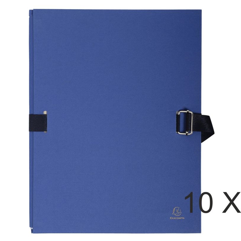 3157401031908-Exacompta - 10 Chemises extensibles à sangle avec rabat papier - bleu foncé-P_400011216_1-0