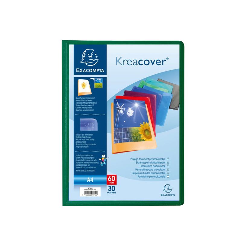 3130631057306-Exacompta KreaCover - 12 Porte vues personnalisable - 60 vues - A4 - couleurs assorties-P_400011779_3-2