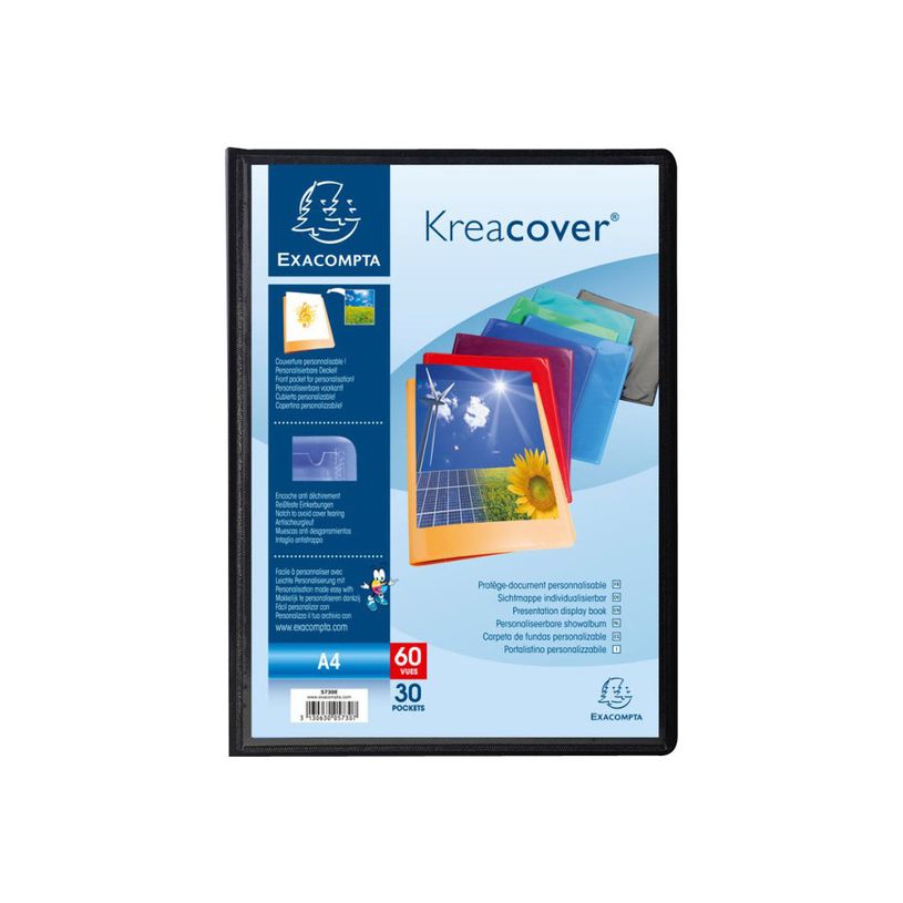 3130631057306-Exacompta KreaCover - 12 Porte vues personnalisable - 60 vues - A4 - couleurs assorties-P_400011779_6-5
