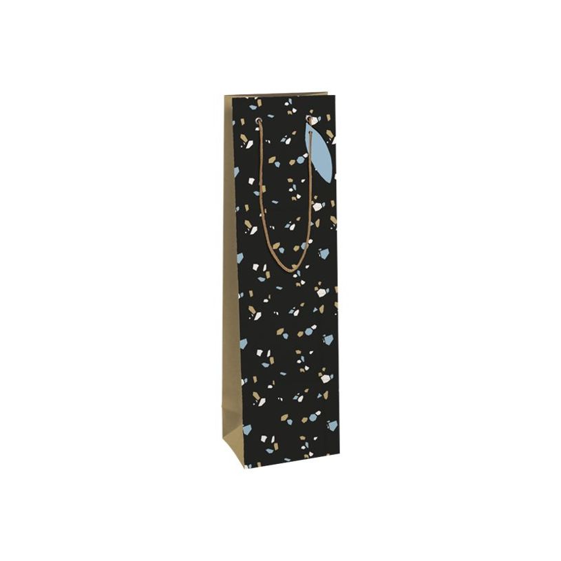 5033601514398-Clairefontaine Minimalist - Sac cadeau pour bouteille kraft noir - 12,7 cm x 9 cm x 35,5 c-P_405110180_1-0