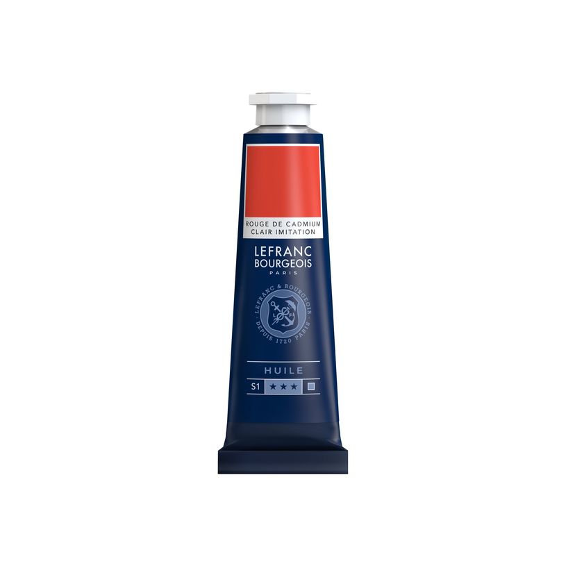 3013648100091-Lefranc Bourgeois - Peinture à l'huile - rouge clair de cadmium - 40 ml-P_405111466_1-0