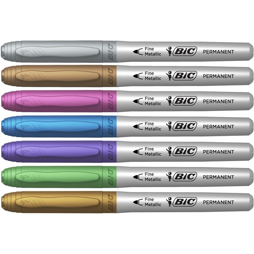 3086123673182-BIC Intensity - Kit de Marqueurs permaments créatifs (7 marqueurs + 6 cartes à personnal-P_405113547_3-2
